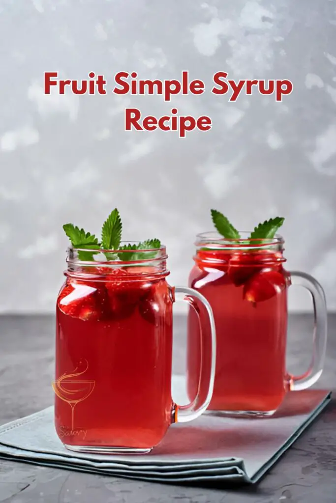 Fruit Simple Syrup Recipe