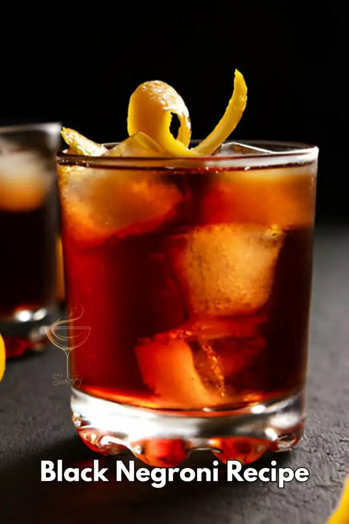 Black Negroni Recipe